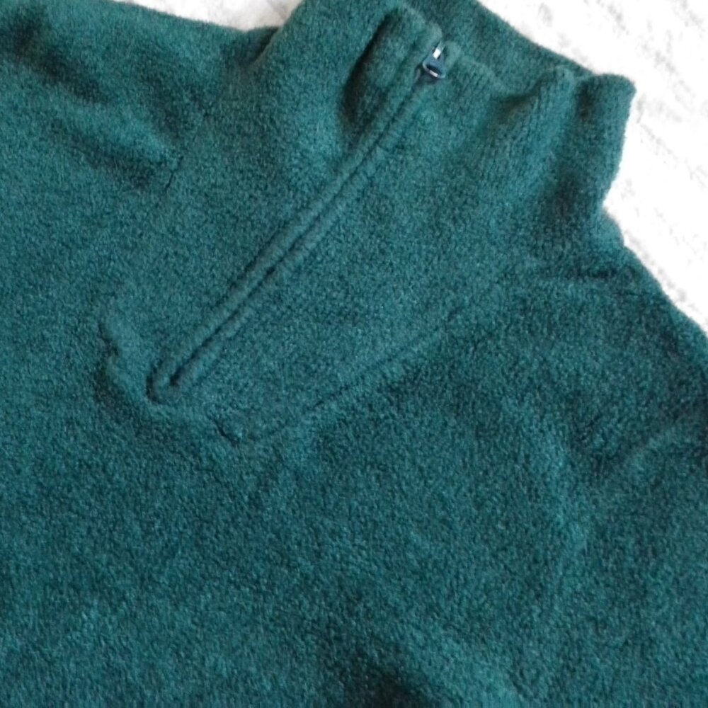 COMFY SOFT EMERALD GREEN 1/4 ZIP SIZE S